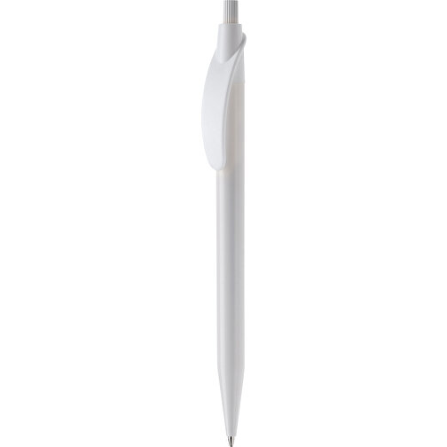 Kugelschreiber Cosmo Hardcolour , weiß / weiß, ABS, 14,50cm (Länge), Bild 1