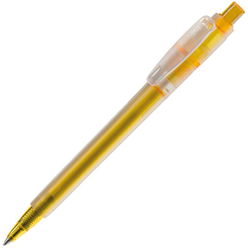 Kugelschreiber Baron ´03 Ice Frosty , gefrostet gelb, ABS, 13,30cm (Länge), Bild 2