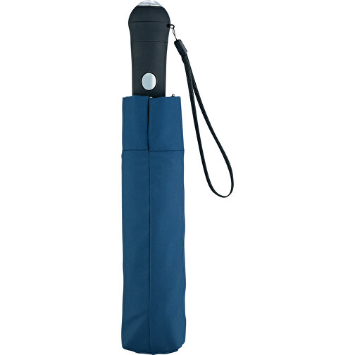 AC-Mini-Taschenschirm Safebrella® LED , Fare, marine, Polyester- Pongee, , Bild 4