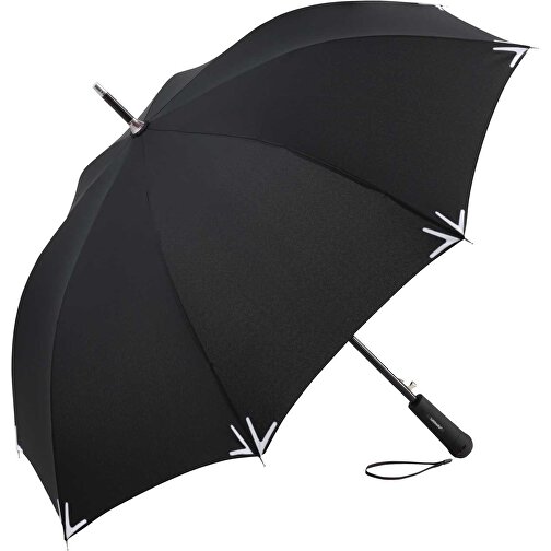 AC-Stockschirm Safebrella® LED , Fare, schwarz, 100% Polyester-Pongee, , Bild 1
