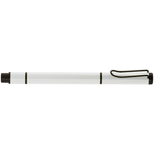 Kugelschreiber Mit Textmarker 2in1 , weiß, Metall, 13,80cm (Länge), Bild 3