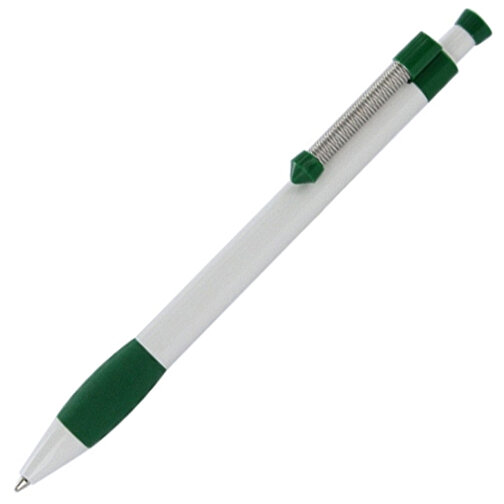 Kugelschreiber Spring Grippy , Ritter-Pen, minz-grün/weiß, ABS-Kunststoff, 14,10cm (Länge), Bild 2