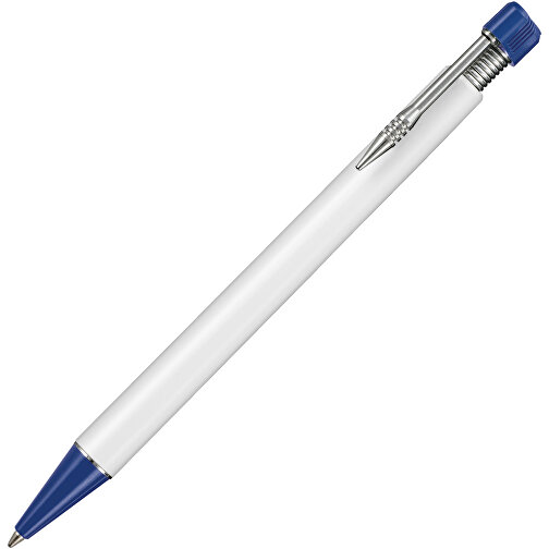Kugelschreiber EMPIRE , Ritter-Pen, nachtblau/weiss, ABS-Kunststoff, 14,50cm (Länge), Bild 2