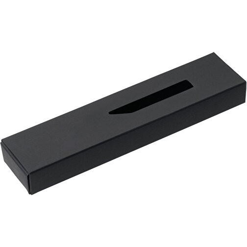 Kugelschreiber Geschenkverpackung , schwarz, Karton, 18,20cm x 2,10cm x 4,30cm (Länge x Höhe x Breite), Bild 1