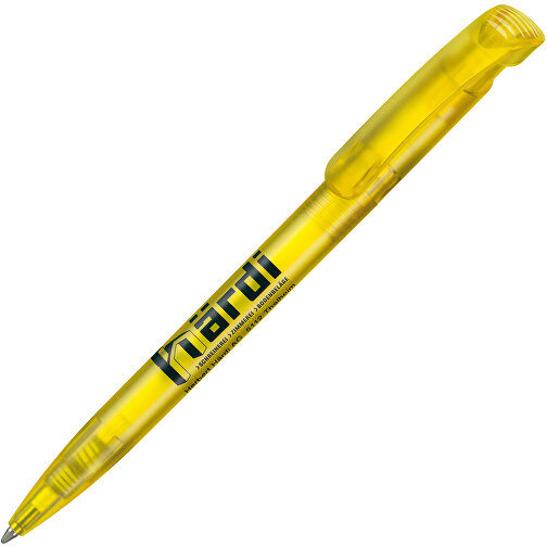 Kugelschreiber CLEAR FROZEN , Ritter-Pen, ananas-gelb, ABS-Kunststoff, 14,80cm (Länge), Bild 2