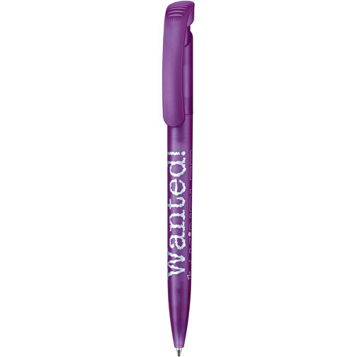Kugelschreiber CLEAR FROZEN , Ritter-Pen, lavendel, ABS-Kunststoff, 14,80cm (Länge), Bild 1