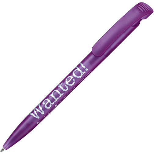 Kugelschreiber CLEAR FROZEN , Ritter-Pen, lavendel, ABS-Kunststoff, 14,80cm (Länge), Bild 2