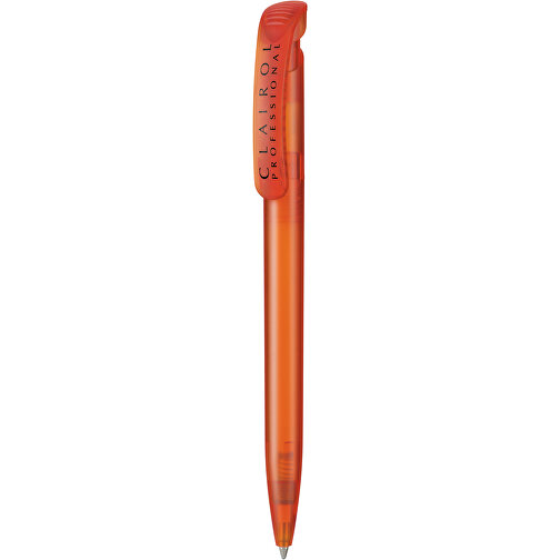 Kugelschreiber CLEAR FROZEN , Ritter-Pen, flamingo, ABS-Kunststoff, 14,80cm (Länge), Bild 1