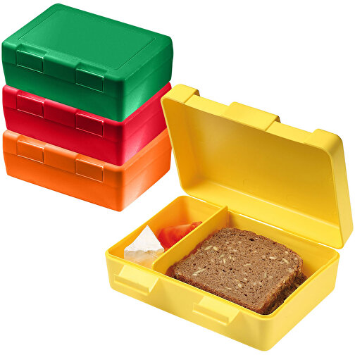 Vorratsdose 'Dinner-Box-Plus' , trend-gelb PP, Kunststoff, 18,00cm x 6,50cm x 13,00cm (Länge x Höhe x Breite), Bild 2
