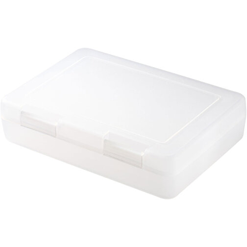 Vorratsdose 'Snack-Box' , transparent, Kunststoff, 18,00cm x 4,20cm x 12,50cm (Länge x Höhe x Breite), Bild 1