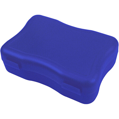 Brotzeitdose 'Wave', Klein , trend-blau PP, Kunststoff, 14,70cm x 4,00cm x 10,00cm (Länge x Höhe x Breite), Bild 1