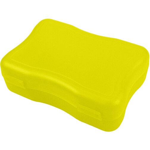 Brotzeitdose 'Wave', Mittel , trend-gelb PP, Kunststoff, 16,00cm x 5,00cm x 11,30cm (Länge x Höhe x Breite), Bild 1
