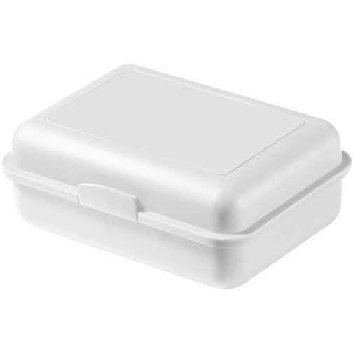 Vorratsdose 'Pausen-Box' , weiß, Kunststoff, 17,50cm x 6,90cm x 12,80cm (Länge x Höhe x Breite), Bild 1