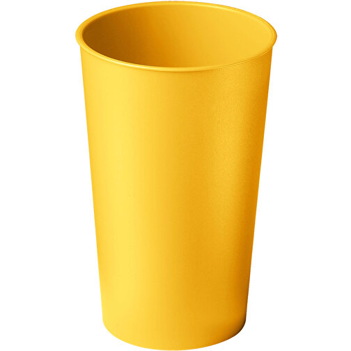 Trinkbecher 'Colour' 0,4 L , standard-gelb, Kunststoff, 13,60cm (Höhe), Bild 1