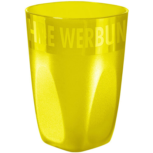 Trinkbecher 'Midi Cup' 0,3 L , trend-gelb PP, Kunststoff, 10,50cm (Höhe), Bild 1