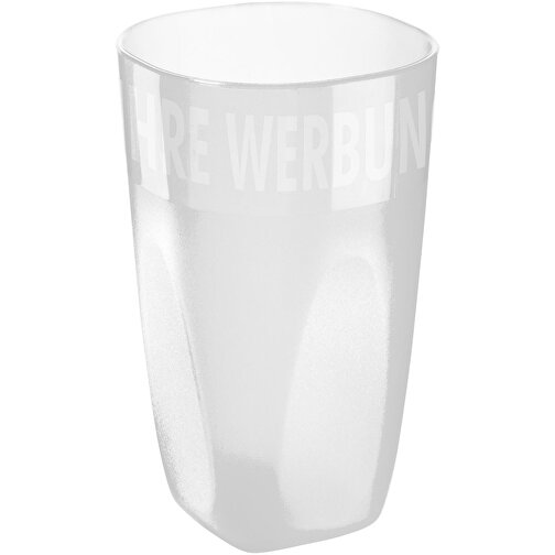 Trinkbecher 'Maxi Cup' 0,4 L , transparent-milchig, Kunststoff, 13,00cm (Höhe), Bild 1