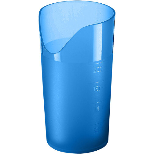 Trinkbecher 'Ergonomie' 0,2 L , trend-blau PP, Kunststoff, 11,80cm (Höhe), Bild 1