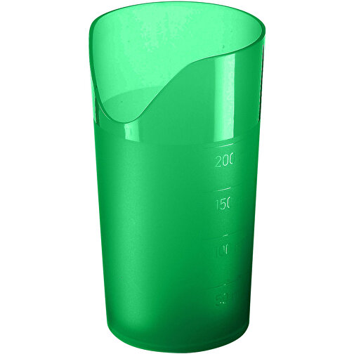 Trinkbecher 'Ergonomie' 0,2 L , trend-grün PP, Kunststoff, 11,80cm (Höhe), Bild 1
