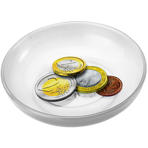 Spielgeldschälchen , transparent-milchig, Kunststoff, 2,10cm (Höhe), Bild 1
