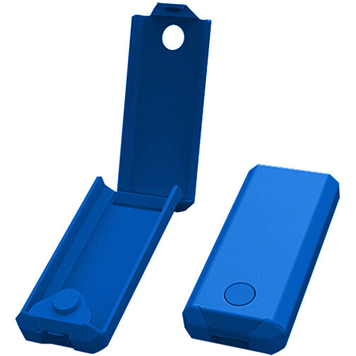 Pflasterbox 'Stripe' , trend-blau PP, Kunststoff, 8,30cm x 1,60cm x 3,60cm (Länge x Höhe x Breite), Bild 1