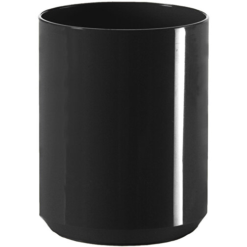Zahnputzbecher 'Clean' , schwarz, Kunststoff, 9,10cm (Höhe), Bild 1