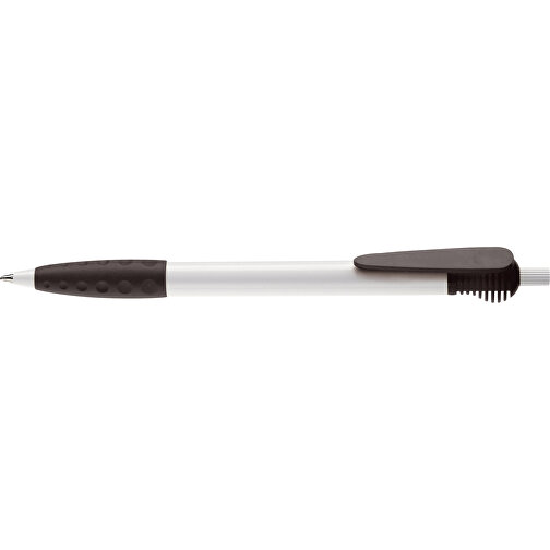 Kugelschreiber Cosmo Grip HC , weiß / schwarz, ABS, 14,70cm (Länge), Bild 3