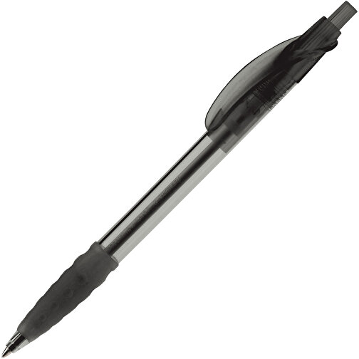 Kugelschreiber Cosmo Transparent , transparent schwarz, ABS, 14,50cm (Länge), Bild 2