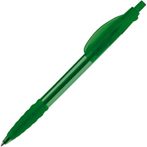 Kugelschreiber Cosmo Transparent , transparent grün, ABS, 14,50cm (Länge), Bild 2