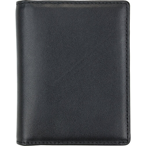 Kartenetui Mit RFID Folie , schwarz, Rindnappaleder, 10,00cm x 8,00cm (Länge x Breite), Bild 2
