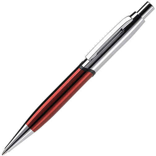 Kugelschreiber Nautilus , rot / silber, Metall, 13,80cm (Länge), Bild 2