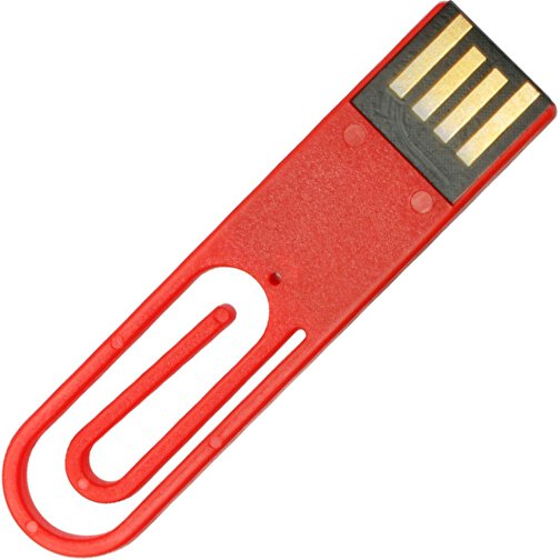 USB-Stick CLIP IT! 2GB , Promo Effects MB , rot MB , 2 GB , Kunststoff MB , 3 - 10 MB/s MB , 5,30cm x 1,28cm (Länge x Breite), Bild 1