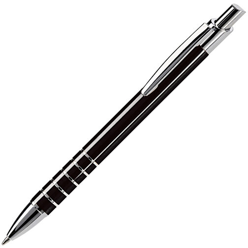 Kugelschreiber Talagante , schwarz, Metall, 13,90cm (Länge), Bild 2