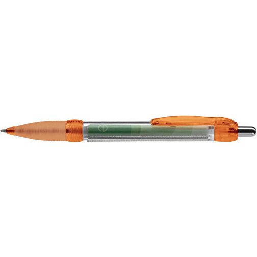 Banner Pen Transparent , transparent orange, ABS, 14,70cm (Länge), Bild 3