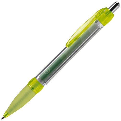 Banner Pen Transparent , transparent gelb, ABS, 14,70cm (Länge), Bild 2