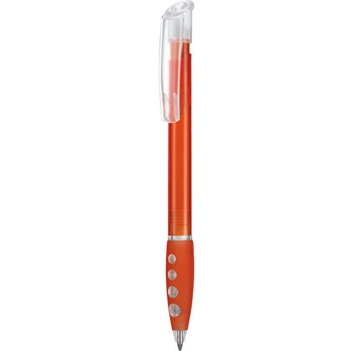 Kugelschreiber BUBBLE TRANSPARENT , Ritter-Pen, flamingo, ABS-Kunststoff, 14,40cm (Länge), Bild 1