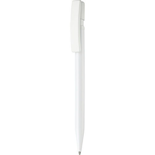 Kugelschreiber Nash Hardcolour , weiß / weiß, ABS, 14,50cm (Länge), Bild 1