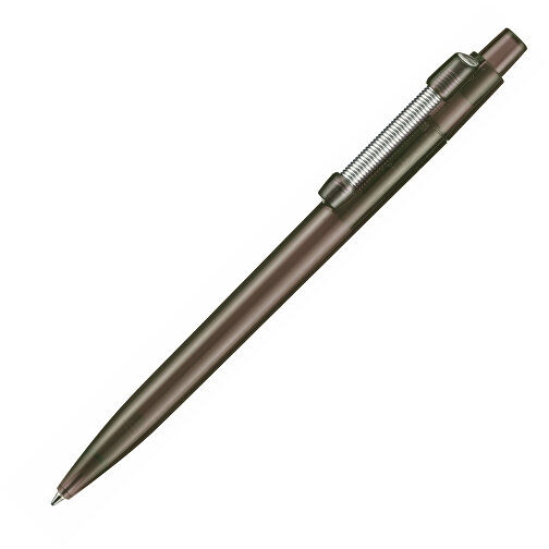Kugelschreiber STRONG TRANSPARENT , Ritter-Pen, rauch-grau, ABS, Metall, 14,60cm (Länge), Bild 2