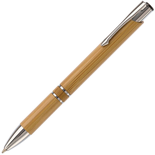 Kugelschreiber Alicante Bamboo , natur, Bambus & Metall, 14,00cm (Länge), Bild 2