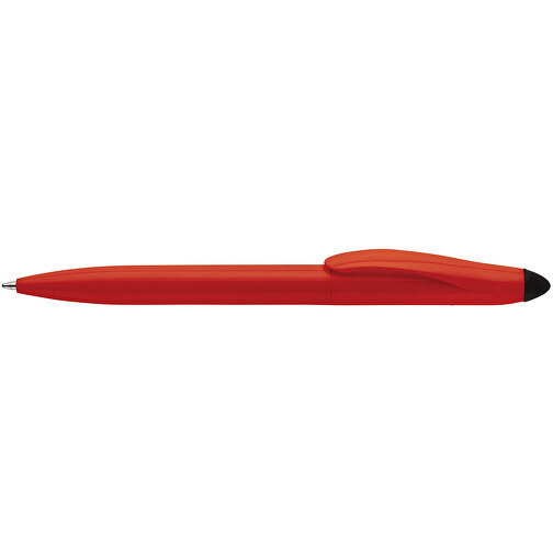 Stylus Kugelschreiber Touchy , rot / schwarz, ABS, 14,50cm (Länge), Bild 3