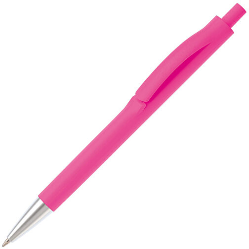 Kugelschreiber Basic X , rosa, ABS, 14,00cm (Länge), Bild 2