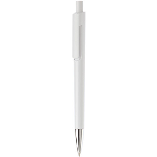 Kugelschreiber Illusion , weiss / weiss, ABS, 13,90cm (Länge), Bild 1