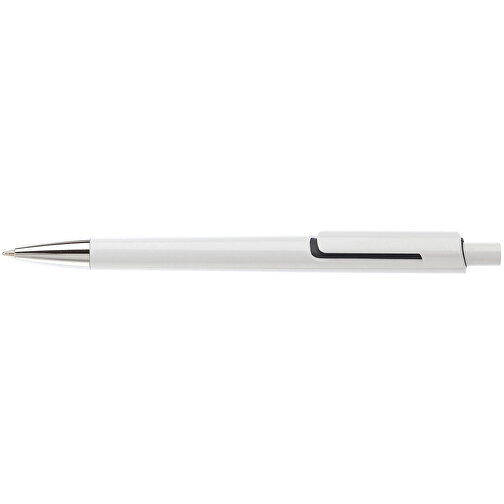 Kugelschreiber Illusion , weiß / schwarz, ABS, 13,90cm (Länge), Bild 3