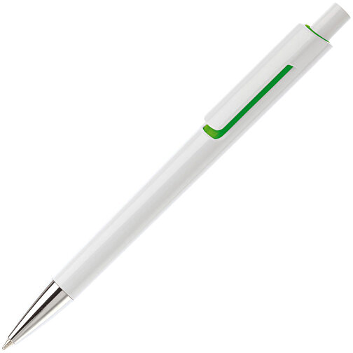 Kugelschreiber Illusion , weiß / grün, ABS, 13,90cm (Länge), Bild 2