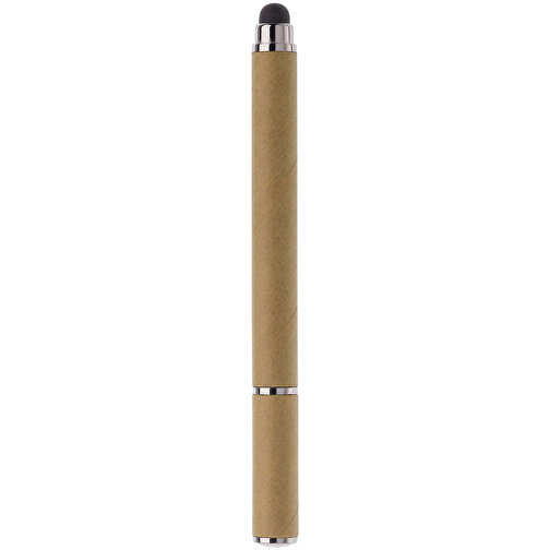 Papier Stylus Kugelschreiber , braun, Metall & Karton, 11,20cm (Länge), Bild 1