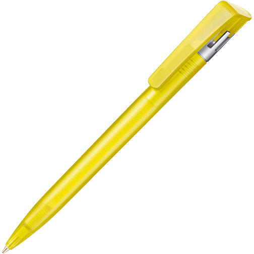 Kugelschreiber All-Star Frozen SI , Ritter-Pen, ananas-gelb-frost/silber, ABS-Kunststoff, 14,70cm (Länge), Bild 2