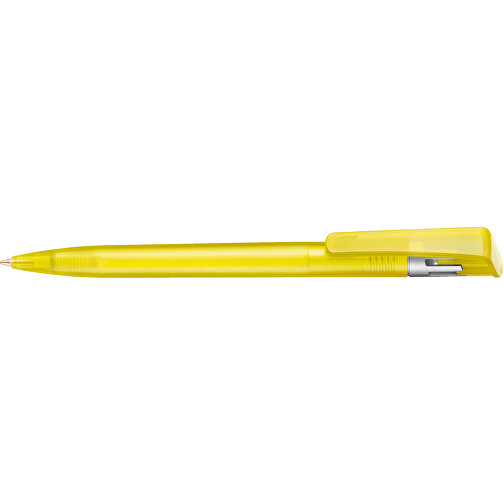 Kugelschreiber All-Star Frozen SI , Ritter-Pen, ananas-gelb-frost/silber, ABS-Kunststoff, 14,70cm (Länge), Bild 3