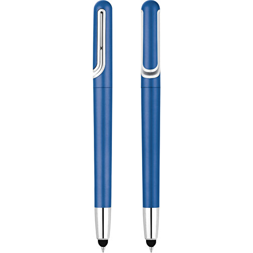 Touchscreen-Drehkugelschreiber 'Portia' , blau, ABS, 13,90cm (Länge), Bild 1