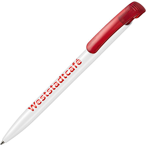 Kugelschreiber Clear ST , Ritter-Pen, kirsch-rot, ABS-Kunststoff, 14,80cm (Länge), Bild 2