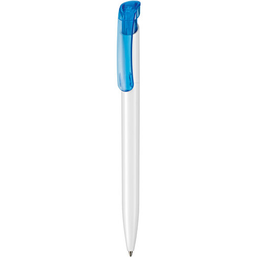 Kugelschreiber Clear ST , Ritter-Pen, karibikblau, ABS-Kunststoff, 14,80cm (Länge), Bild 1