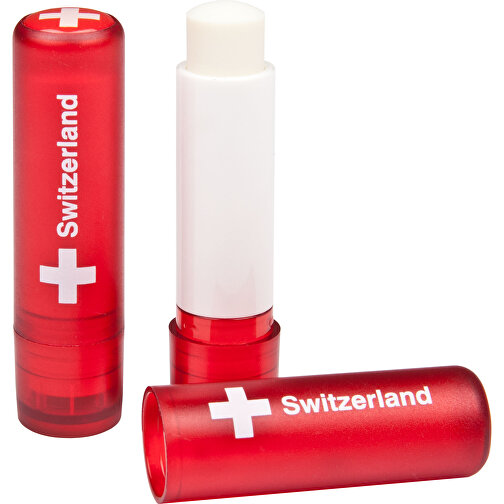 Lippenpflegestift 'Lipcare Doming' , rot, Kunststoff, 7,35cm (Höhe), Bild 1